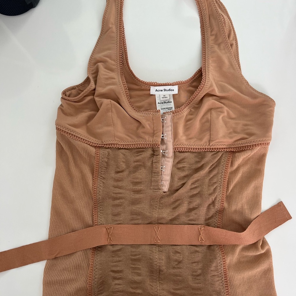 Acne Studios Natural Lace tank top